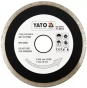 Диск алмазный YATO сплошной 115x5,3x22,2 мм для мокрой резки (YT-6012) - 1