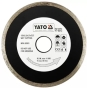 Диск алмазный YATO сплошной 125x5,3x22,2 мм для мокрой резки (YT-6013) - 1