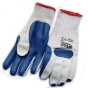 Перчатки Werk WE2162 белые с синим латексным покрытием - 1