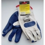 Перчатки Werk WE2162H белые с синим латексным покрытием - 2