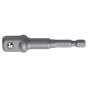 Адаптер для торцевих головок під шурупокрут TOPTUL 1/4"х1/2" L72 (6-гр.-квадрат) FPKA0816 - 1