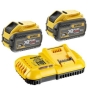 Зарядний пристрій та 2 акумулятори XR FLEXVOLT DCB547 9Ач DeWALT DCB118X2 - 1