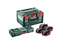 Базовый комплект Metabo LiHD 4x10.0 Аг + ASC 145 DUO + ​​MetaBox 685143000 - 1