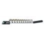 Набор дюймовых головок TOPTUL 12-гр. 1/2" 11 ед. (на планке) GBAQ1102 - 1