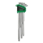 Набор ключей Г-обр. TOPTUL TORX T10-T50 9 ед. супердлинных с отверстием (GAAL0919) GSN-09ET - 1
