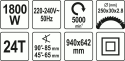 Пила циркулярна Yato YT-82165 - 5