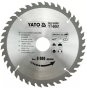 Диск пильный YATO по дереву 184х30х3.2х2.2 мм, 40 зубцов (YT-6061) - 1