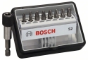 Набор бит Bosch Robust Line Extra-Hart PZ x 25 мм, 9 шт - 1