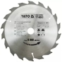 Диск пильний YATO по дереву 185х20х2.4х1.4 мм, 18 зубців (YT-6063) - 1