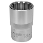 Головка торцевая Spline YATO YT-14830 1/2" M18 x 38 мм CRV - 1