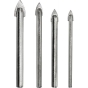 Набір свердел по склу та кераміці S&R Meister 4 шт - 1
