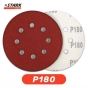 Папір шліфувальний Stark D125 мм 8 отворів з. 180 5 шт. - 4