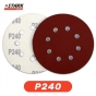 Папір шліфувальний Stark D125 мм 8 отворів з. 240 5 шт. - 1