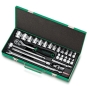 Набор инструмента головки с трещоткой TOPTUL 1/2" 24 ед. (6-гр.) GCAD2401 - 1