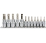 Набор торцевых головок с насадками TORX Security YATO YT-04332 1/4" и 3/8" Т8-Т55 12 шт - 1