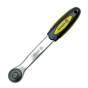 Тріщатка VOREL 53571 до головок торцевих, вигнута, квадрат 1/4", L= 150 мм, 72T, CrV - 1