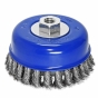 Щетка чашечная прямая S&R 125 мм, стальная плетеная проволока - 1