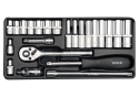 Набор торцевых головок YATO YT-14421 1/4" М4-13 мм 23 предметов - 1