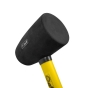 Молоток резиновый S&R 65ммх680г черный - 3