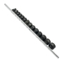 Набор головок ударных дюймовых TOPTUL 1/2" 3/8...1-1/4  14 ед. (на планке) GBAQ1401D - 1