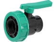 Кран шаровой FLO 88970 к водяным пластиковым трубам Ø= 3/2" Х 3/2" F/F-резьба из полипропилена - 1