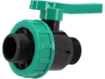 Кран шаровой FLO 88988 к водяным пластиковым трубам Ø= 5/4" Х 5/4" M/M-резьба из полипропилена - 1