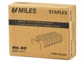 Скоби Miles No. 80-8MM, 10000 шт. 6 мм, 0,95 мм х 0,65 мм, 12,90 мм х 11,40 мм - 1