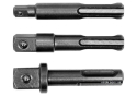 Держатели-адаптеры торцевых головок YATO YT-04686 SDS+ - квадрат 1/4", 3/8", 1/2", 3 шт - 1