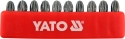 Набор отверточных насадок YATO YT-0472 "Pozidriv" РZ3 x 25 мм HEX 1/4" 10 шт - 1
