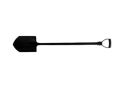 Лопата штикова FLO (35806) з металевою ручкою 124 см - 1