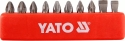 Набор отверточных насадок YATO YT-0482 SL5, SL6, PH1/1, PH2/2, PZ1/1, PZ2/2, L= 25 мм 10 шт - 1