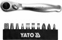 Набор отверточных насадок с трещаткой YATO YT-14390 1/4", PH, SL, SQ 25 мм 11 шт - 1
