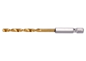 Сверло по металлу с шестигранным хвостовиком 1/4" YATO YT-44758 HSS-TIN 4.2 x 95/43 мм - 1