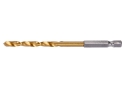 Свердло по металу з шестигранним хвостовиком 1/4" YATO YT-44761 HSS-TIN 5 x 106/52 мм - 1