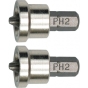 Отверточная насадка для гипсокартона VOREL 65800 Phillips PH2 x 25 мм 2 шт - 1