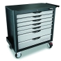 Тележка для инструмента профессиональная TOPTUL 7 секций JUMBO NEW PRO-LINE (серая) TCBK0703 - 1