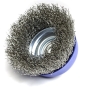 Щетка чашечная S&R 136133075 рифленая проволока 75 мм - 1