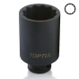 Ударна головка довга TOPTUL 1/2" 32 мм 12-гранна  KABJ1632 - 1