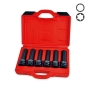 Набор головок длинных ударных TOPTUL 3/4" E18, E20, E22, E24, 17 мм, 19 мм 6 ед. JGAI0602 - 1