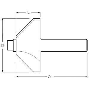 Фреза TCT для зняття фаски Makita (P-79099) - 2