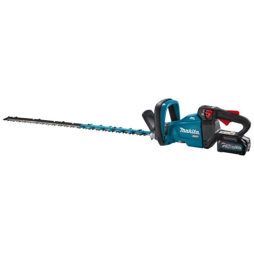 Аккумуляторный кусторез Makita XGT 40 V Max, 750 мм, аккумулятор 2.5 Ач 2 шт, зарядное устройство (UH005GD201) - 4