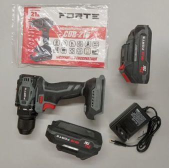 Аккумуляторный шуруповерт FORTE CDR-21B - 3