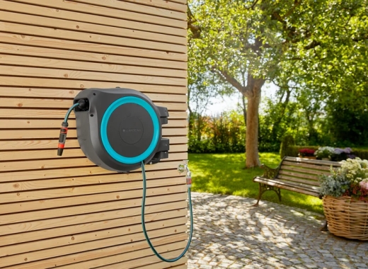 Котушка Gardena RollUp XL настінна автоматична бірюзового кольору + набор для полива, 35 м (18630-20.000.00) - 6