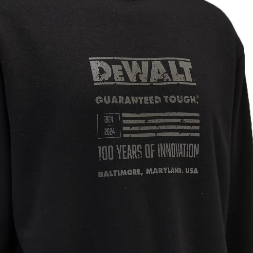 Свитшот 100 YEAR LOGO SWEATSHIRT DeWALT DWC237-001-XL - 2