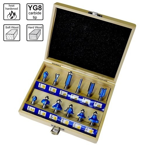 Набор фрез по дереву S&R Meister 12 шт. - 10