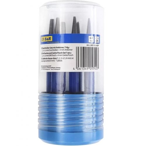 Набір виколоток S&R+ кернер 7 шт - 3