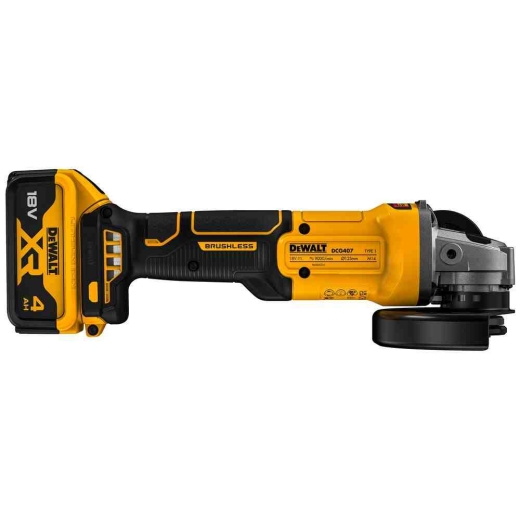 Шліфмашина кутова - болгарка акумуляторна безщіткова DeWALT DCG407M2T - 3