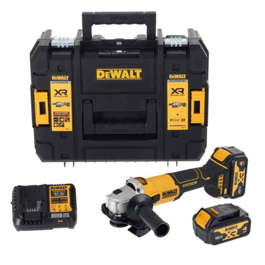 Шліфмашина кутова - болгарка акумуляторна безщіткова DeWALT DCG407M2T - 7