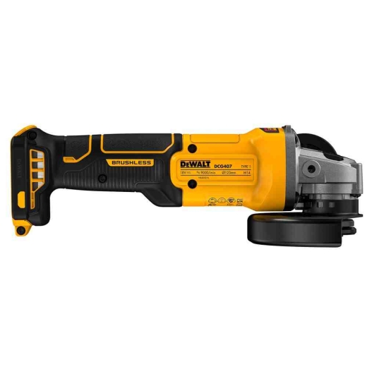 Шлифмашина угловая - болгарка аккумуляторная бесщёточная DeWALT DCG407NT - 3