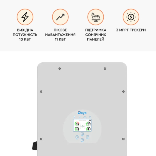 Инвертор Deye SUN-10K-SG02LP1-EU-AM3-P - 4